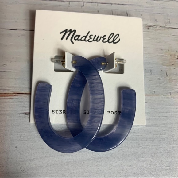 Madewell blue resin earrings - Picture 2 of 4